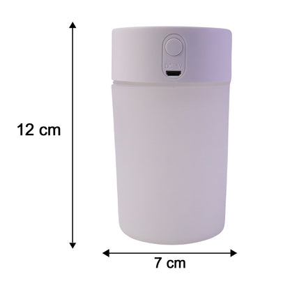 Mini Portable Usb Humidifier Cool Mist Desktop Air Diffuser With Light (1 Pc)