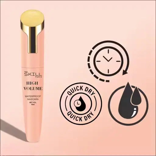 Waterproof Mascara – Smudgeproof, Intense Black Finish (Pack of 1)