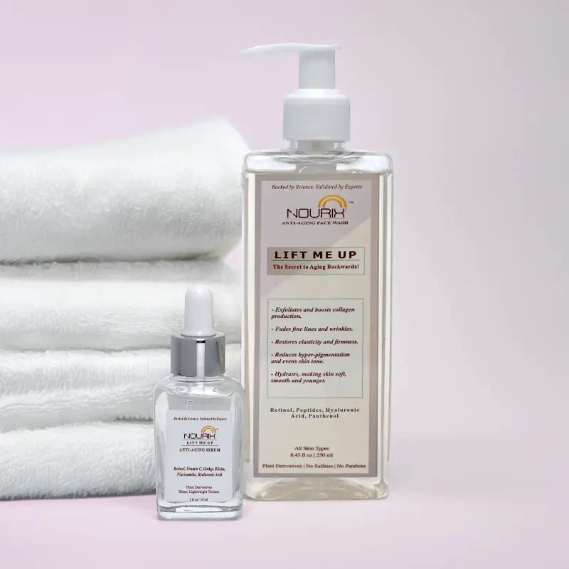 Nourix Lift Me Up Serum and Face Wash Combo