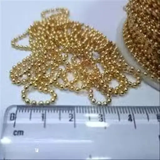 10 Meter Golden Ball Chain – Jewellery Making Chain