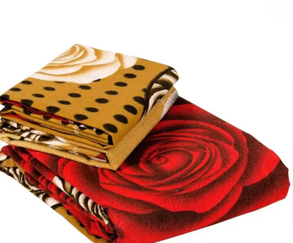 Galace Cotton Double King Bedsheet with 2 Pillow Covers