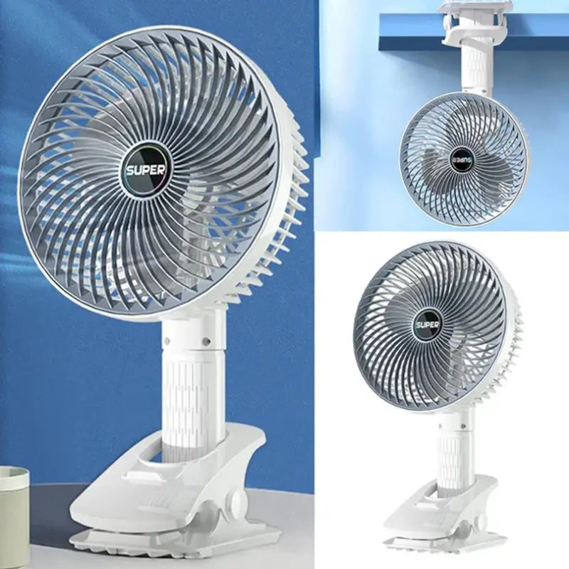 Portable USB Fan Handheld & Desktop Use Compact Rechargeable Plug and Play Cooling Fan