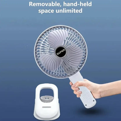 Portable USB Fan Handheld & Desktop Use Compact Rechargeable Plug and Play Cooling Fan