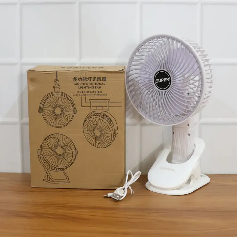 Portable USB Fan Handheld & Desktop Use Compact Rechargeable Plug and Play Cooling Fan