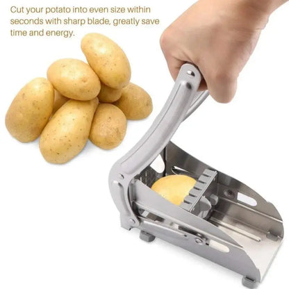 French Fries & Vegetable Cutter Stainless Steel Potato Chip Slicer
