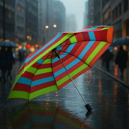 3-Fold Sun & Rain Protective Solid Foldable Umbrella, (1 Pc / Mix Design)