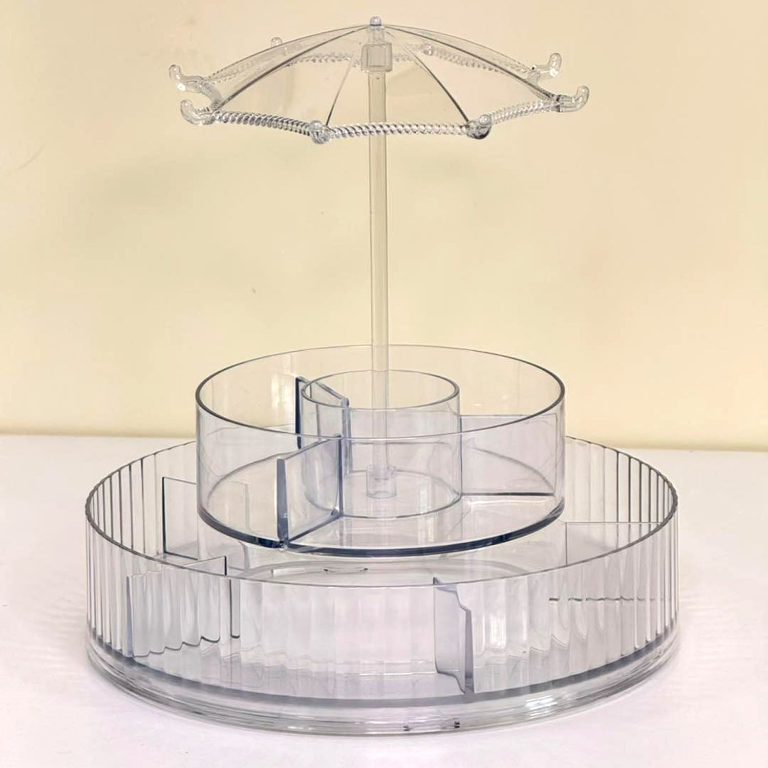 Premium 360 Rotating Makeup  Jewellery Organizer Stand (1 Pc)