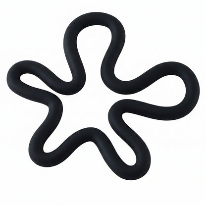 Silicone Flower Shape Hot Pot Holder Trivet Mat 16x15 Cm For Kitchen (1 Pc)
