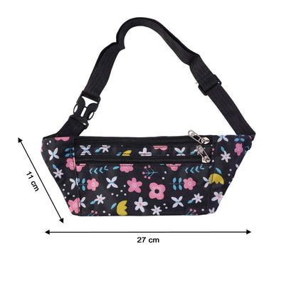 Floral Print Adjustable Waist Bag  Fanny Pack (1 Pc)
