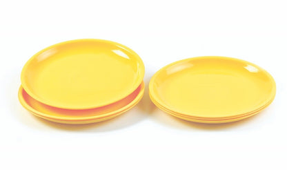Set of 6 Wukusy round mini soup plates with a simple design, perfect for serving small soups or appetizers.