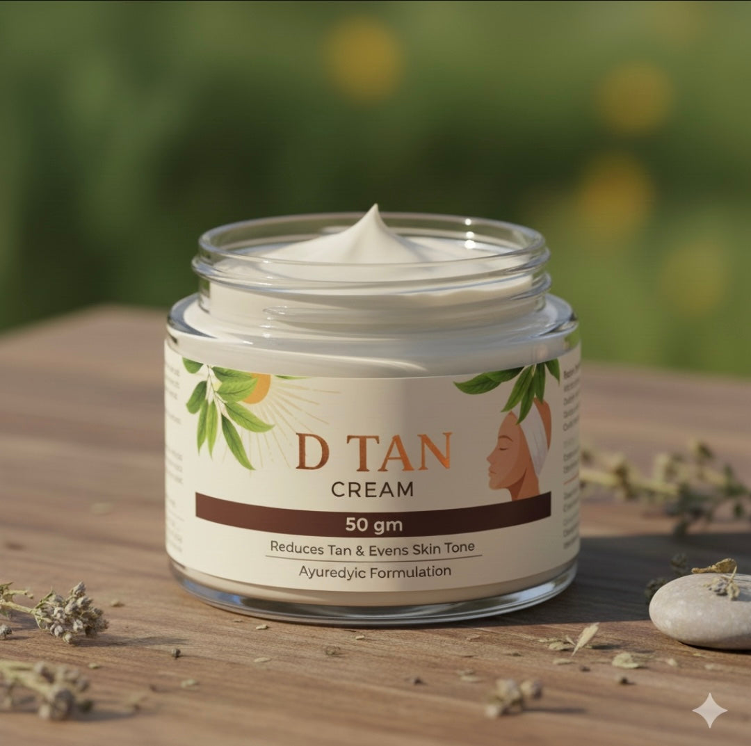 D-TAN Cream - Natural Skin Brightening Formula for Even Tone, Dark Spot Reduction