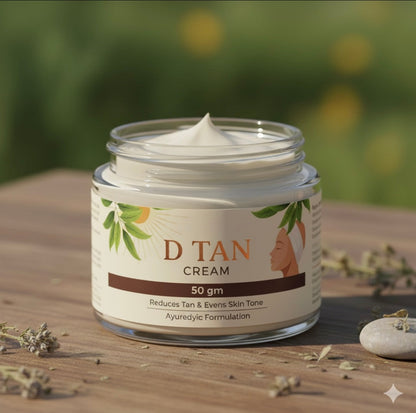 D-TAN Cream - Natural Skin Brightening Formula for Even Tone, Dark Spot Reduction