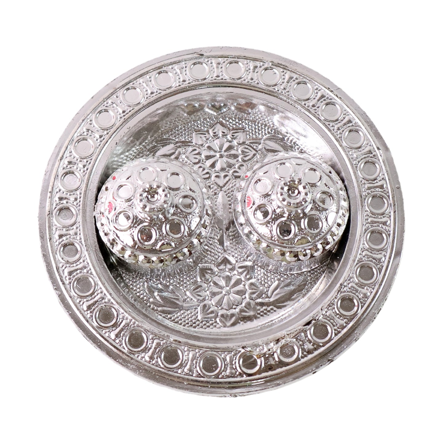 Round Shape Special Puja Thali Kumkum Thali Holder (1 Pc  Small)