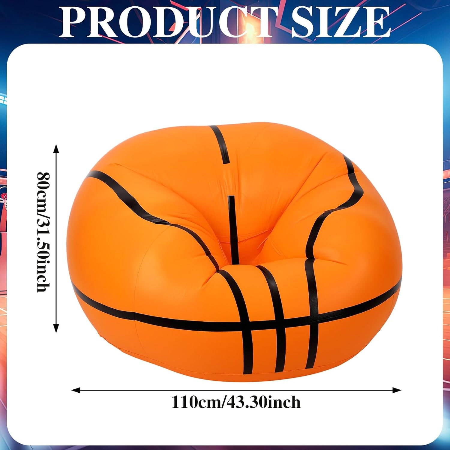 Inflatable Ball Sofa  Space-saving Fun Lounge Seat For Kids  Adults