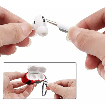 Wukusy 6188 3-in-1 earbuds cleaning pen with brush and tool for safe cleaning of ear buds and earphones, mobile accessories.