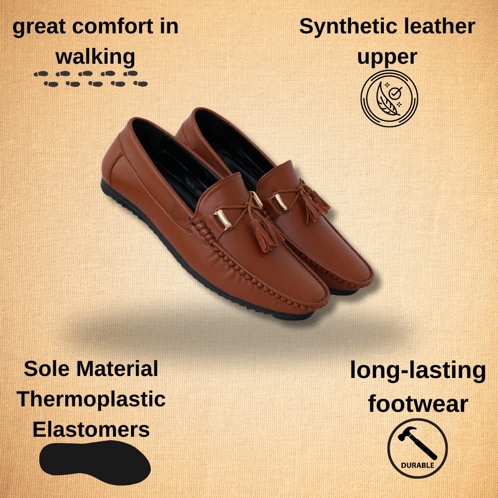 Men's casual loafer shoes from Drpshippr, stylish party wear footwear with a fashionable and comfortable design.