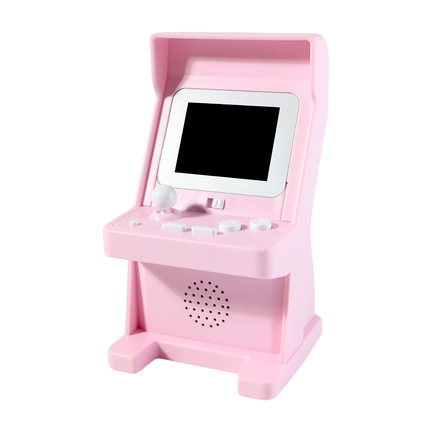Wukusy mini retro arcade gaming console with 120 built-in classic games, featuring colorful controller and vintage design.
