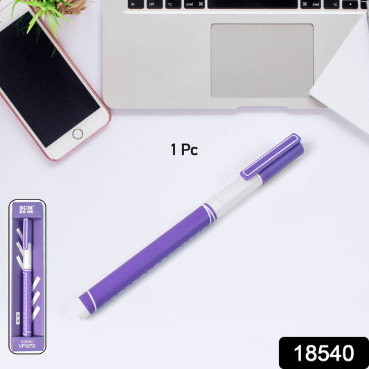 Large black Wukusy ball pen with 0.5mm tip, ideal for drawing and writing, shown with a sleek design and ergonomic grip.