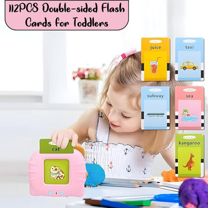 English talking flash cards from FIZZI SHOP, educational game toys with colorful cards for learning words and speech development.