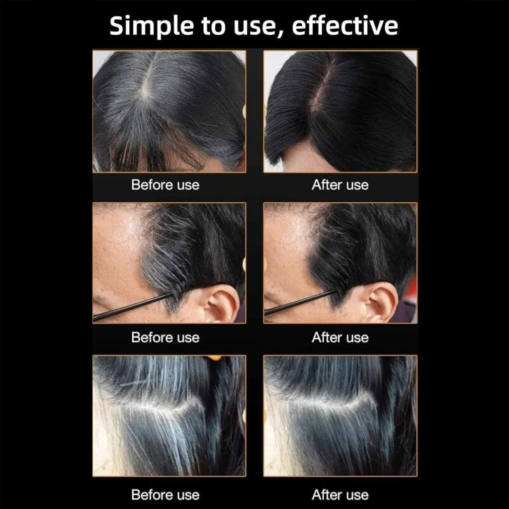 FIZZI SHOP JK SIDHU 2 in 1 hair dye color stick showing vibrant color application on hair strands.