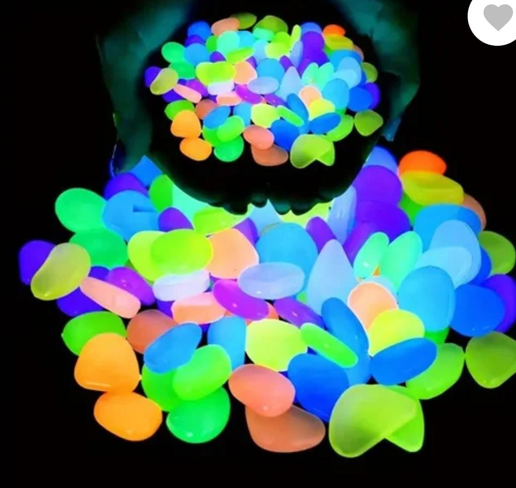 Fishtank Decoration Fluorescent-Pebbles Aquarium-Decorative-Stones