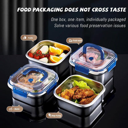 Food Storage Container with Blue Handle