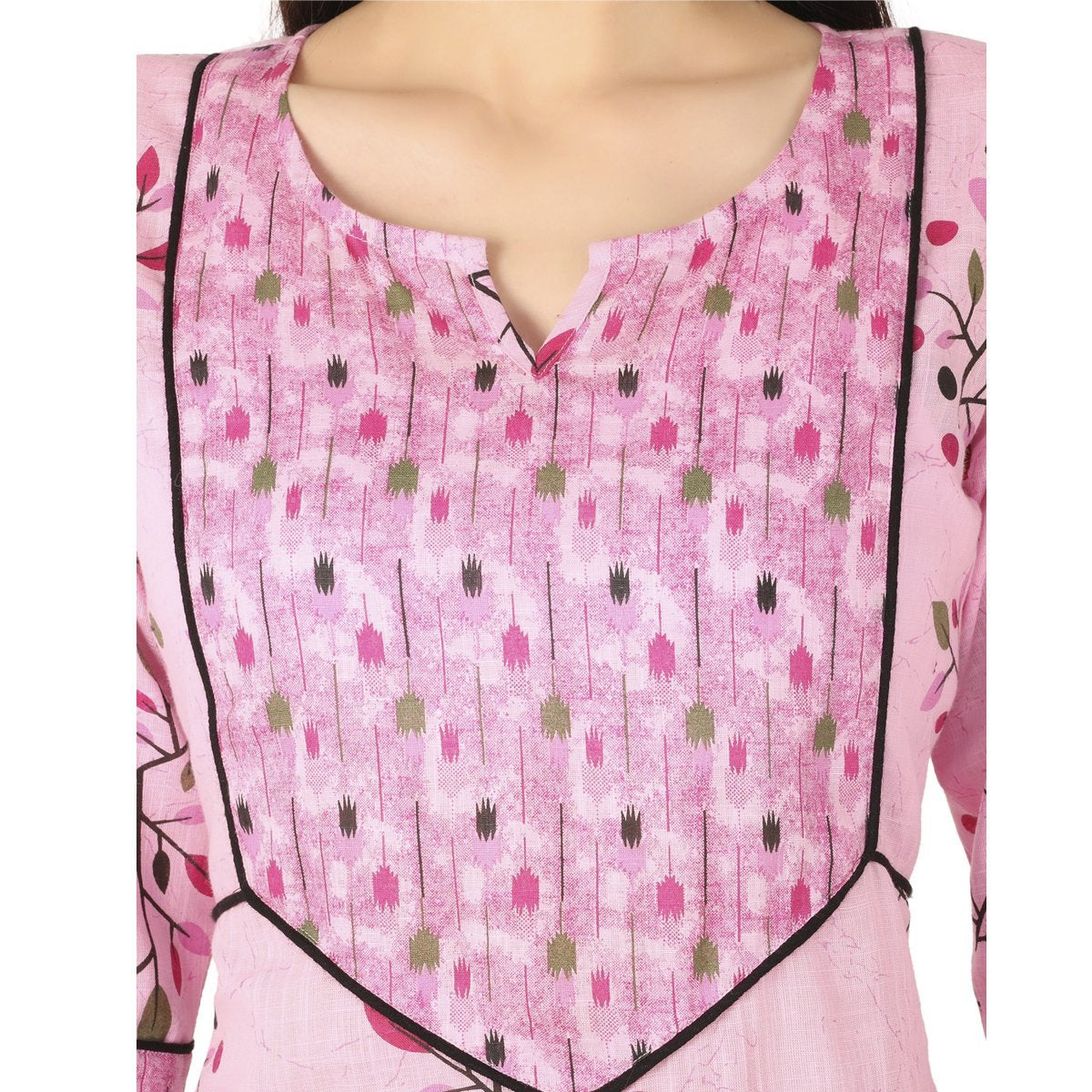 Colorful printed kurta with matching pants set by Drpshippr, featuring vibrant patterns and traditional design.