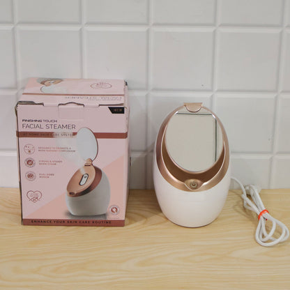Electric Facial Steamer With Mirror For Deep Cleansing Hydration And Home Spa