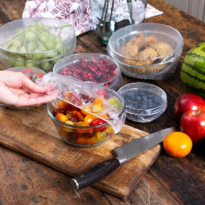 Fresh Keeping Bags, Reusable Elastic Food Storage Covers Pack of 100