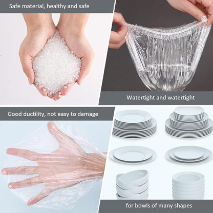 Fresh Keeping Bags, Reusable Elastic Food Storage Covers Pack of 100