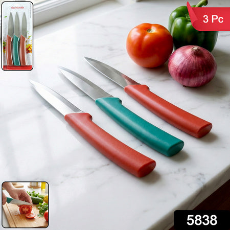 Multipurpose Kitchen Fruit  Vegetable Cutting Knife Set (Pack Of 3)