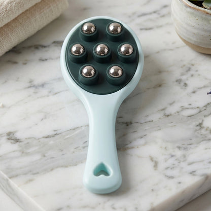 Handheld Roller Ball Body Massager With 7 Steel Balls For Relaxation (1 Pc)