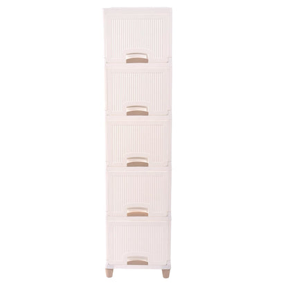 Multi-purpose 5-layer Plastic Storage Drawer Cabinet For Home And Office