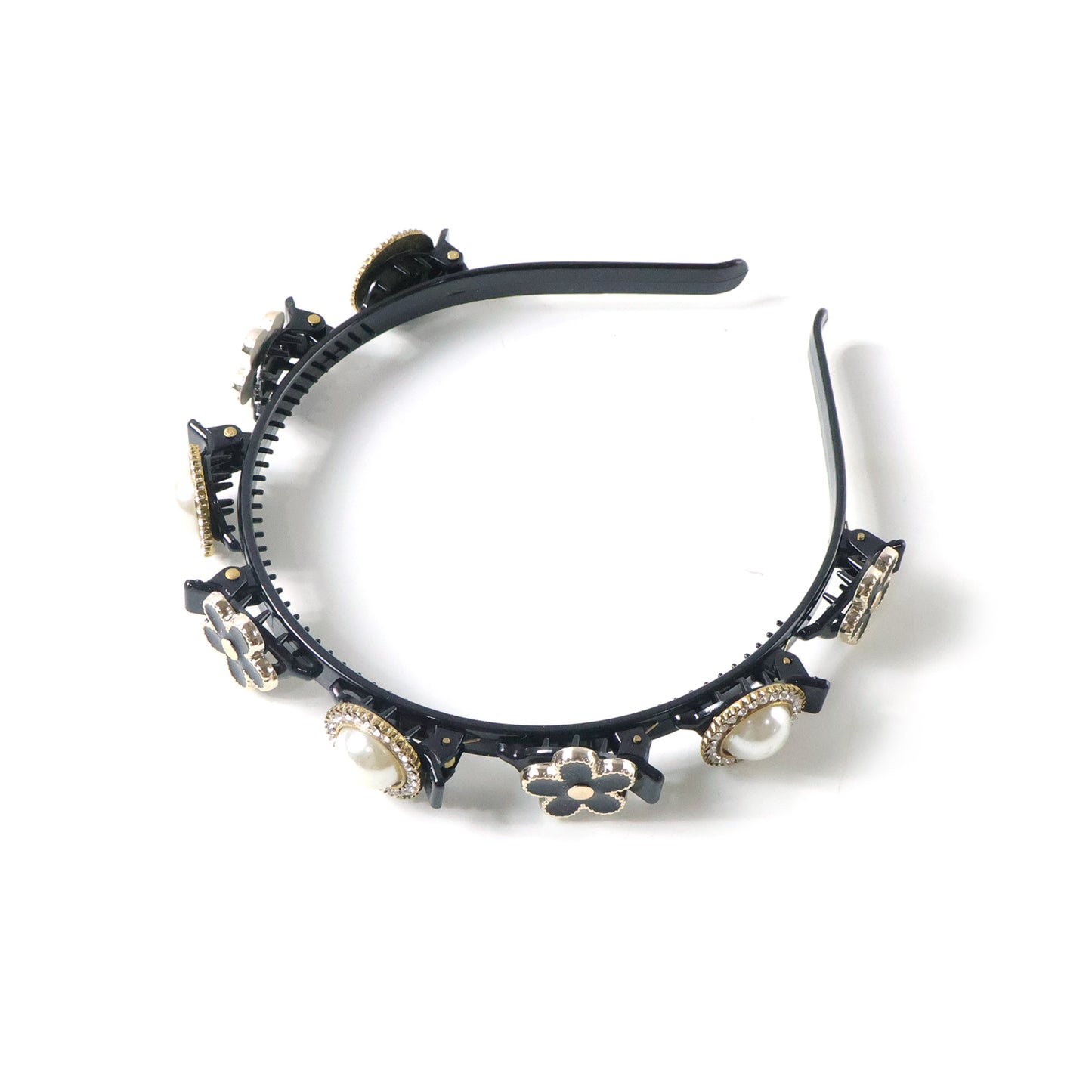 Elegant Pearl  Floral Designer Hairband For Women  Girls 1 Pc