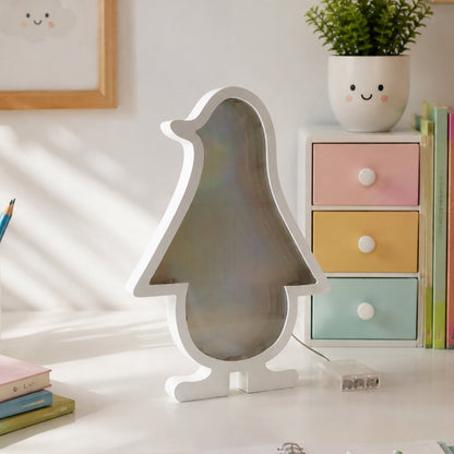 3d Led Penguin Decorative Infinity Mirror Light For Room And Wall Decor (1 Pc)