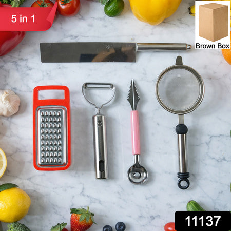 5 In 1 Multipurpose Kitchen Tool Combo Set (1 Set)