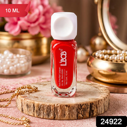 Wukusy classic red nail polish with matte finish, 10ml bottle, showing brush applicator and smooth, vibrant red color.
