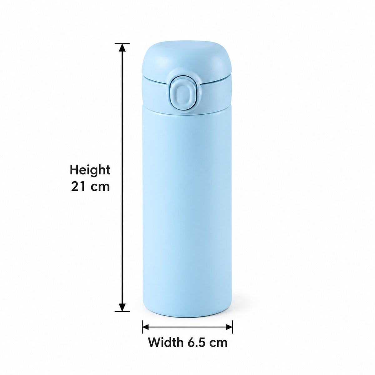 Wukusy cartoon print glass water bottle with flip top lid, 400 ml approx
