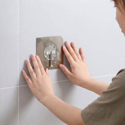 Self Adhesive Plastic Wall Hook For Bathroom (1 Pc)