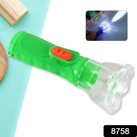 Wukusy small plastic LED flashlight torch for kids, portable pocket torch with bright light, ideal as a gift or for home improvement.