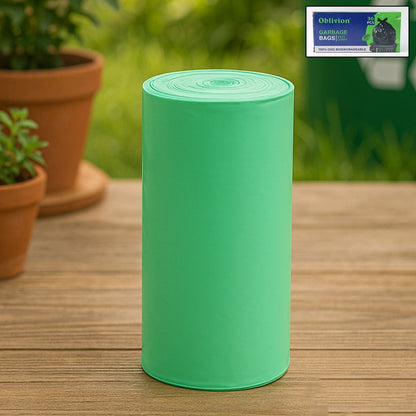 Green Compostable Corn Starch Garbage Bags (17 X 19)