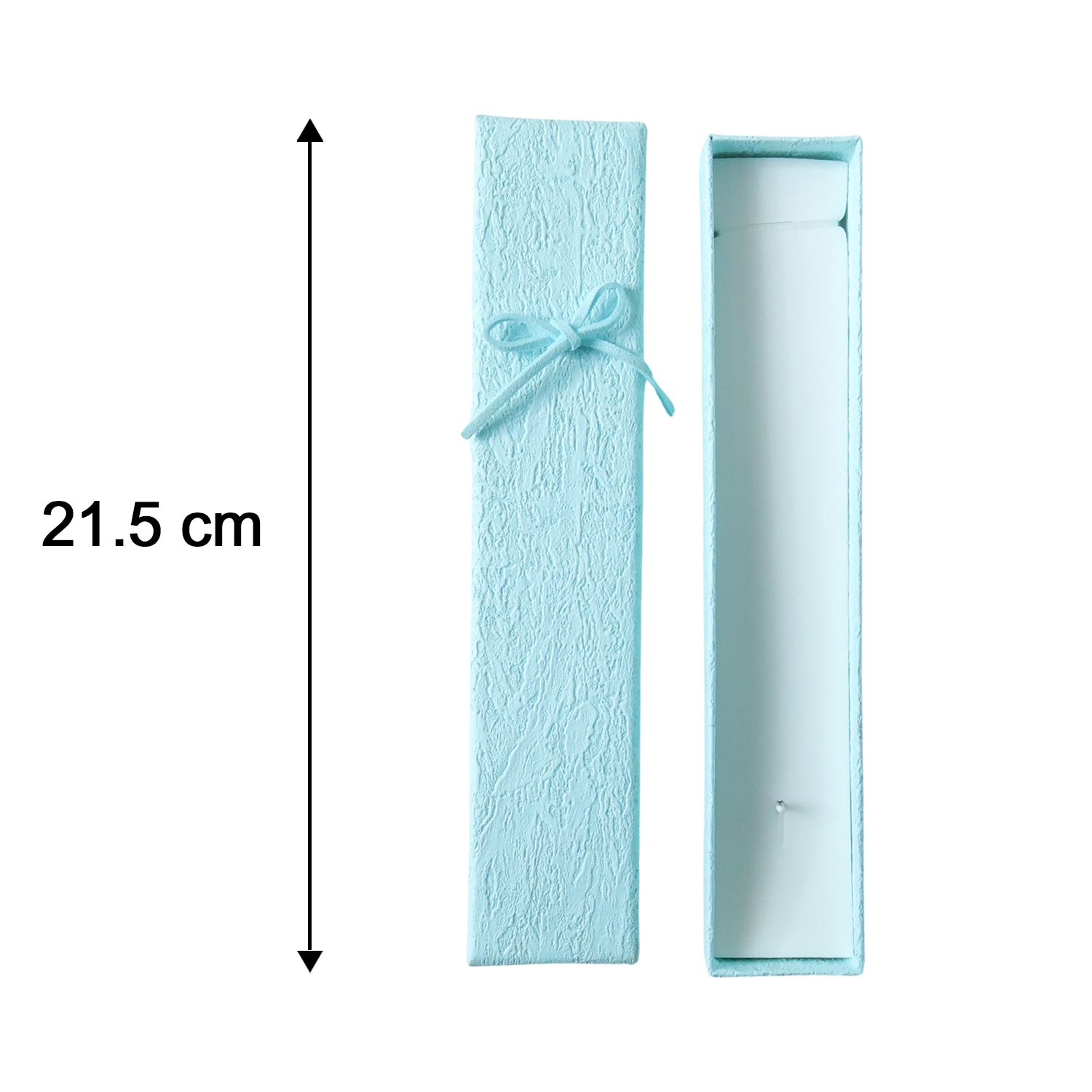 Premium Long Rectangular Jewelry Gift Box With Elegant Ribbon (1 Pc)
