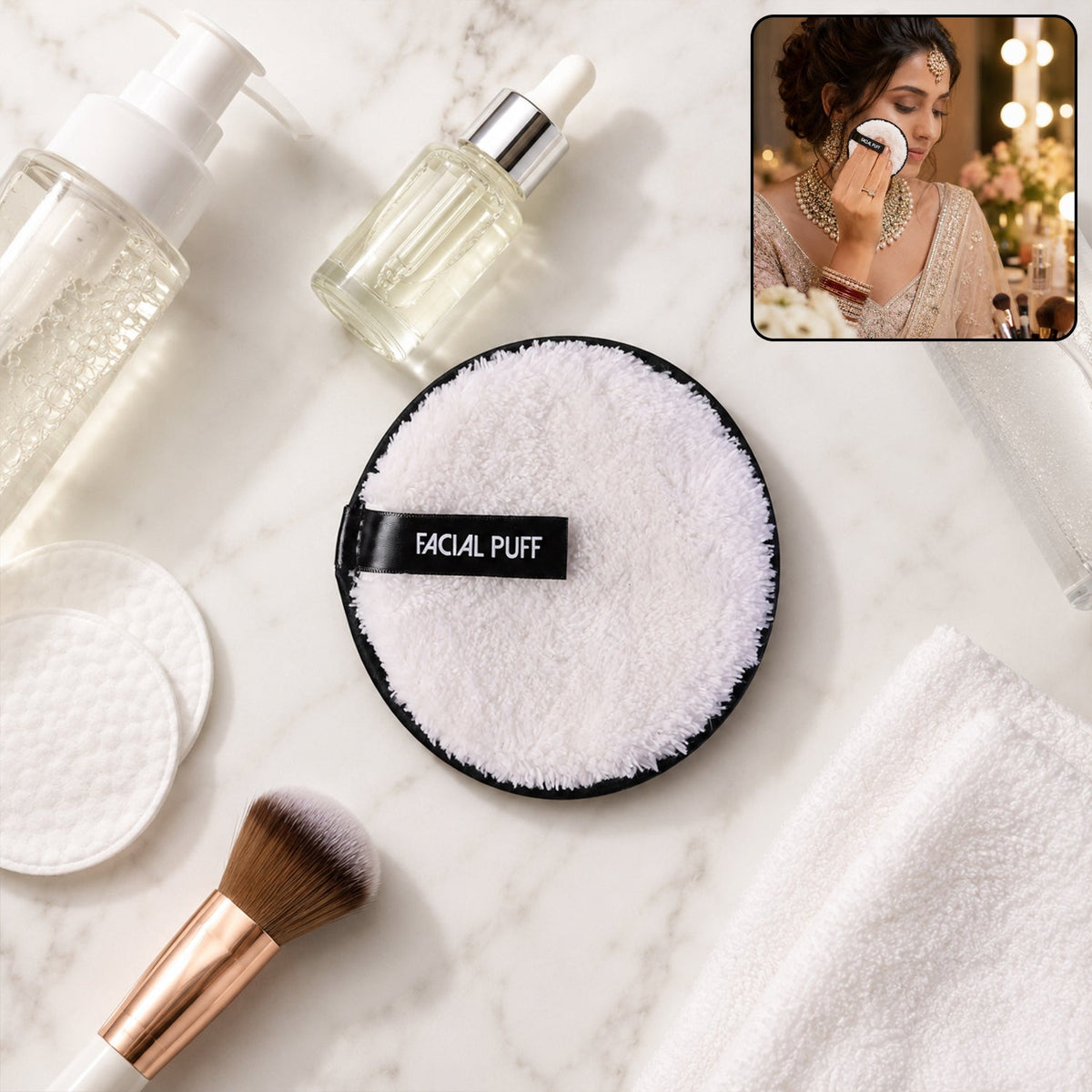 Facial Cleansing Sponge  Reusable  Gentle For Deep Cleansing