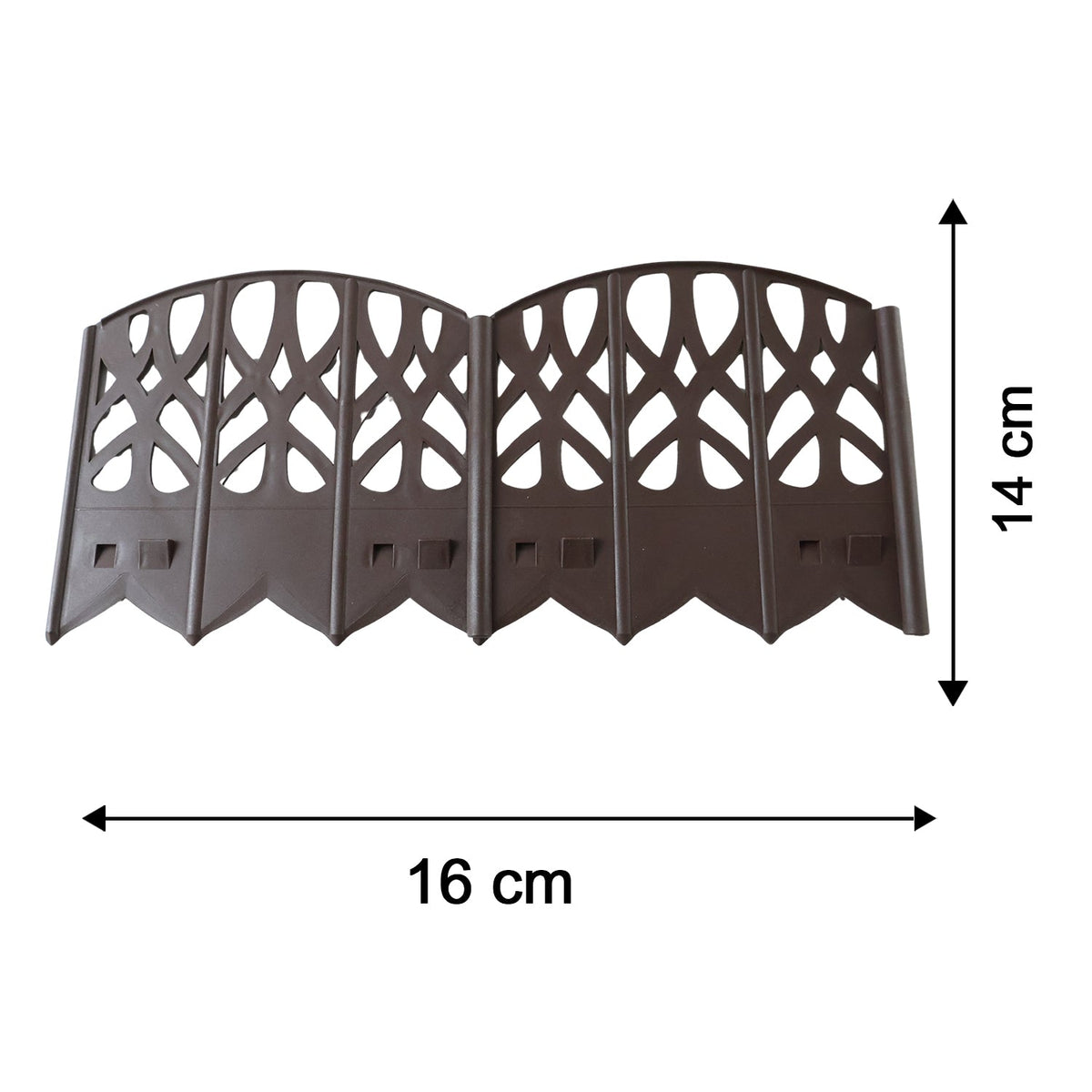 Wukusy decorative plastic garden fence border set for lawn, yard, and flower beds, featuring colorful, lightweight plastic fencing panels.