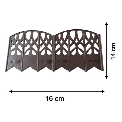 Wukusy decorative plastic garden fence border set for lawn, yard, and flower beds, featuring colorful, lightweight plastic fencing panels.