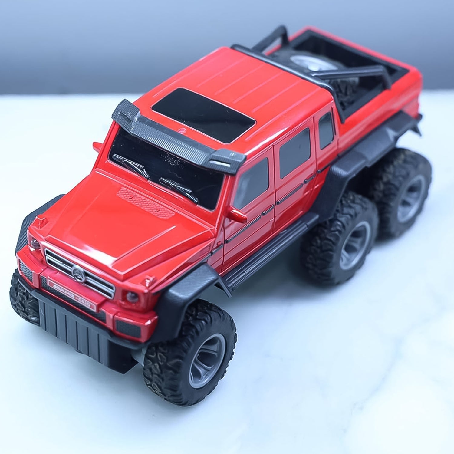 Wukusy 6-wheel drive remote control off-road toy car for kids, featuring rugged design and colorful details for outdoor play