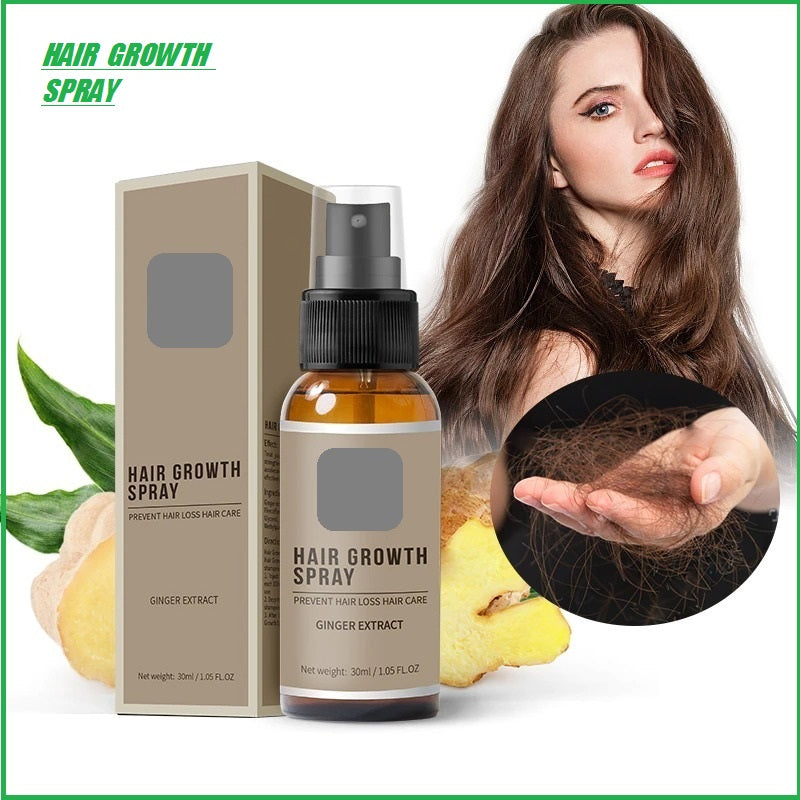 Unisex hair growth spray by Drpshippr for thinning hair, 30ml bottle, fast hair loss treatment, in a natural personal care setting.