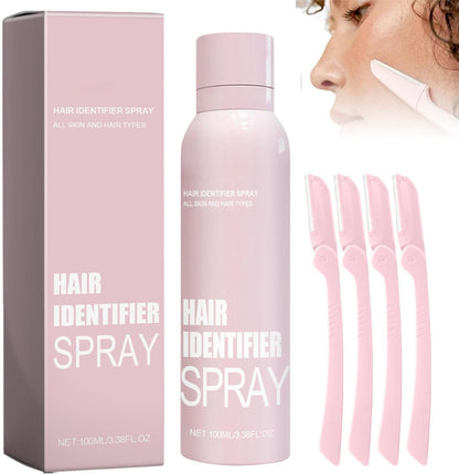 Hair Identifier Spray For Face Shaving, Face Hair Identifier Spray, Skin Dermaplaning Spray for Face