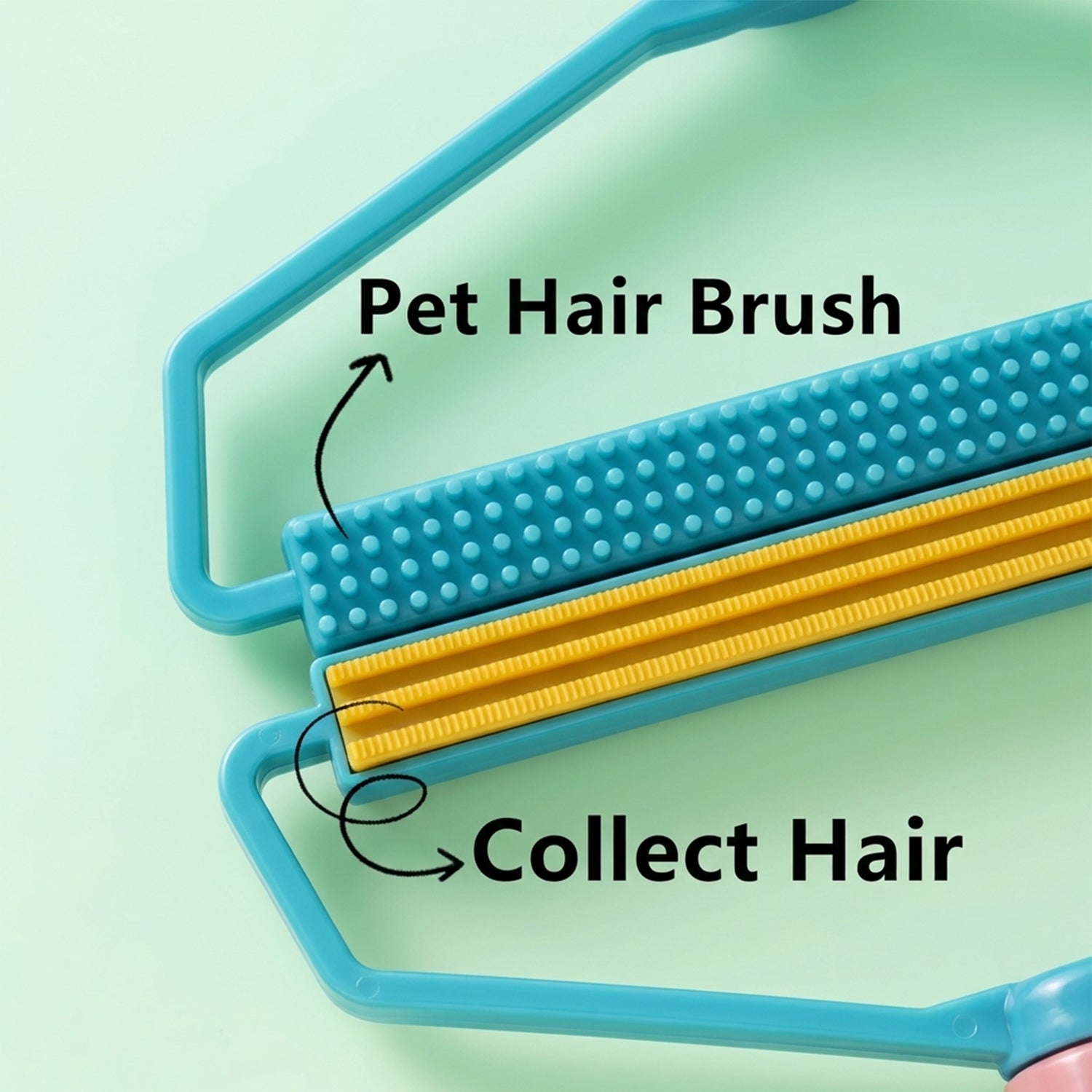 2-in-1 Portable Pet Hair And Lint Remover Brush For Clothes And Furniture (1 Pc)