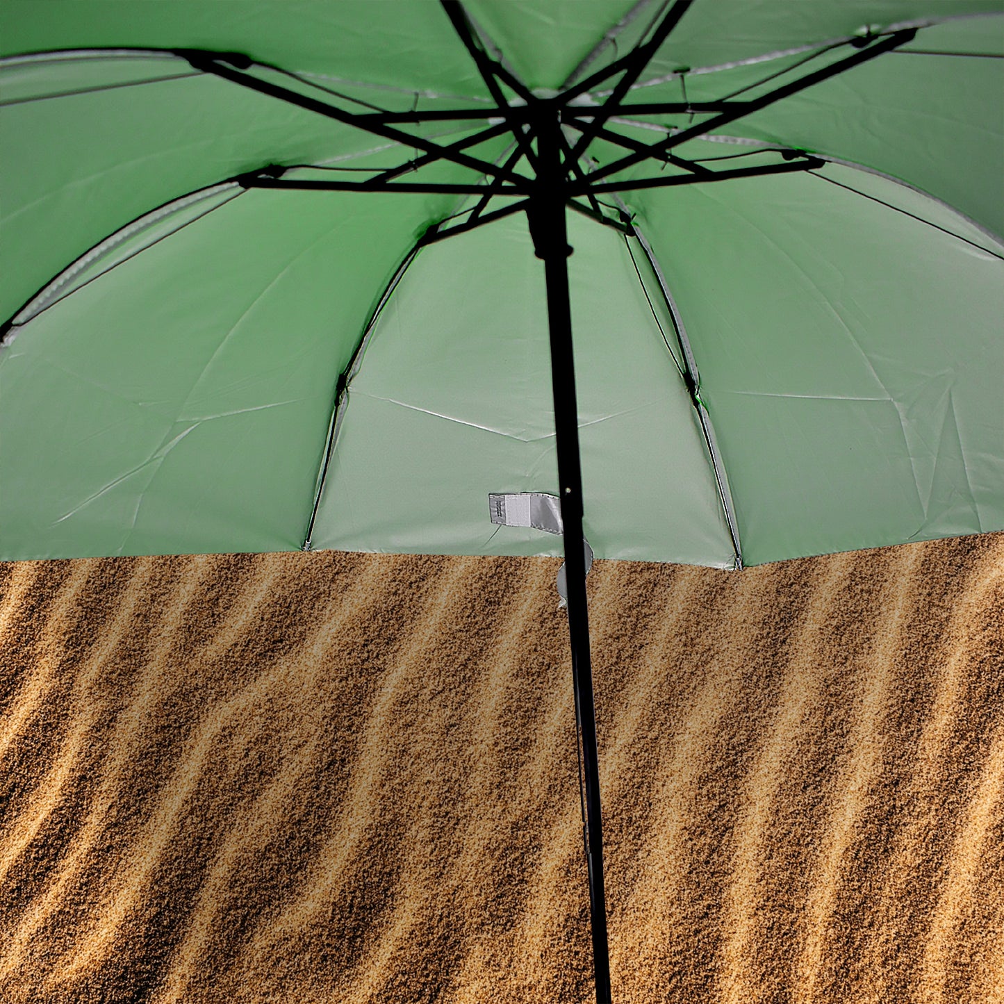 Wukusy 3-fold portable outdoor umbrella with UV protection, lightweight rain umbrella, foldable design, with carrying case for sun and rain.